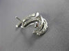 ESTATE LARGE 1.44CT DIAMOND 18KT WHITE GOLD CLASSIC DOUBLE WAVE CLIP ON EARRINGS
