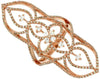 ESTATE EXTRA LARGE 1.03CT DIAMOND 14KT ROSE GOLD 3D OPEN FILIGREE FLOWER RING