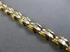 ESTATE .38CT BAGUETTE CUT DIAMOND 14KT YELLOW GOLD 3D V SHAPE TENNIS BRACELET