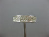 ESTATE 2.31CT PRINCESS DIAMOND 14K WHITE GOLD 3D 2 ROW ETERNITY ANNIVERSARY RING