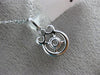 ESTATE .25CT DIAMOND 14K WHITE GOLD 3D FILIGREE FLEUR DE LIS SEMI MOUNT PENDANT