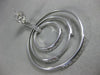 ESTATE LARGE .55CT DIAMOND 14KT WHITE GOLD ETOILE MULTI CIRCLE HANGING EARRINGS