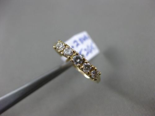 ESTATE .28CT DIAMOND 14K YELLOW GOLD 5 STONE CLASSIC WEDDING ANNIVERSARY RING