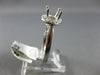 ESTATE .19CT DIAMOND 14KT WHITE GOLD 3D HALO FILIGREE SEMI MOUNT ENGAGEMENT RING