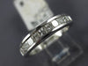 ESTATE .75CT DIAMOND 18KT WHITE GOLD 3D CLASSIC CHANNEL WEDDING ANNIVERSARY RING