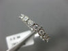 ESTATE .98CT DIAMOND 14KT WHITE GOLD ETERNITY MILGRAIN FILIGREE ANNIVERSARY RING