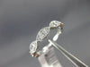 ESTATE .50CT DIAMOND 14KT WHITE GOLD 3D INFINITY 3/4TH ETERNITY ANNIVERSARY RING