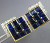 ESTATE EXTRA LARGE 5.72CT DIAMOND & AAA SAPPHIRE 18KT 2 TONE GOLD 3D CUFFLINKS