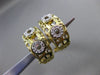 ESTATE .15CT DIAMOND 14KT TWO TONE GOLD CIRCLE OF LIFE FILIGREE CLIP ON EARRINGS