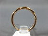 ESTATE .15CT DIAMOND 14K ROSE GOLD SWIRL INFINITY SEMI ETERNITY ANNIVERSARY RING
