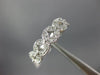 ESTATE .30CT DIAMOND 14KT WHITE GOLD INFINITY FILIGREE WEDDING ANNIVERSARY RING