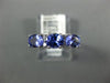 1.05CT DIAMOND & AAA TANZANITE 14KT WHITE GOLD 3D OVAL & ROUND ANNIVERSARY RING