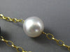 ESTATE LARGE & LONG AAA MULTI COLOR PEARLS 14KT YELLOW GOLD 3D FILIGREE NECKLACE