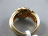 ESTATE WIDE .33CT ROUND DIAMOND 14KT YELLOW GOLD 3D MULTI WAVE LOVE KNOT RING