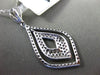 ESTATE .50CT DIAMOND 14KT WHITE GOLD 3D MICRO PAVE TEAR DROP FLOATING PENDANT