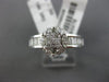 ESTATE 1.50CT DIAMOND 14KT WHITE GOLD 3D MULTI SHAPE FLOWER FRIENDSHIP LOVE RING