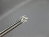 ESTATE .25CT DIAMOND 14K WHITE GOLD CLASSIC SQUARE ROUND CLUSTER STUD EARRINGS