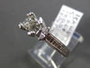 ESTATE WIDE .65CT DIAMOND 18KT WHITE GOLD 3D FILIGREE SEMI MOUNT ENGAGEMENT RING