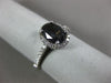 ESTATE 1.99CT DIAMOND & AAA ALEXANDRITE 14K WHITE GOLD OVAL HALO ENGAGEMENT RING