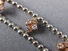 ESTATE LARGE GIA 19.52CT WHITE & PINK DIAMOND 18KT 2 TONE GOLD ETERNITY NECKLACE