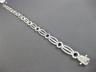 ESTATE WIDE .96CT DIAMOND 14KT WHITE GOLD CLASSIC CIRCLE OF LIFE TENNIS BRACELET