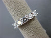 ESTATE 1.22CT DIAMOND 14KT WHITE GOLD 3D CLASSIC 5 STONE ANNIVERSARY RING #15212