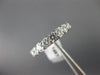 ESTATE WIDE 1.4CT DIAMOND 14KT WHITE GOLD 8 STONE WEDDING ANNIVERSARY RING 19752
