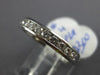 ESTATE .65CT DIAMOND PLATINUM 3D CLASSIC CHANNEL SEMI ETERNITY ANNIVERSARY RING
