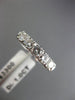 ESTATE WIDE 1.0CT DIAMOND 14K WHITE GOLD CLASSIC WEDDING ANNIVERSARY RING #22079