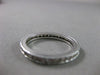 ANTIQUE .70CT DIAMOND 14KT WHITE GOLD MILGRAIN ETERNITY ANNIVERSARY RING #19607