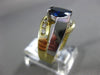ESTATE 2.0CT DIAMOND & AAA SAPPHIRE 14KT WHITE & YELLOW GOLD 3D ENGAGEMENT RING
