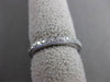 ANTIQUE .50CT DIAMOND 14KT WHITE GOLD FILIGREE ETERNITY ANNIVERSARY RING #23867