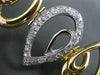 ESTATE LARGE & WIDE 1.10CT DIAMOND 18KT TWO TONE GOLD PEAR SHAPE TOGGLE BRACELET