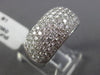 WIDE 1.81CT DIAMOND 18KT WHITE GOLD 3D MICRO PAVE SEMI ETERNIT ANNIVERSARY RING