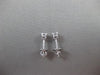 ESTATE .50CT ROUND DIAMOND 14K WHITE GOLD 4 PRONG SCREW BACK EARRINGS 4mm #19450