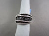ESTATE WIDE 14KT 1.60CT WHITE & BLACK DIAMOND PAVE COCKTAIL RING ONE OF A KIND!!