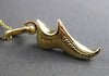 ANTIQUE 14KT YELLOW GOLD HANDCRAFTED FILIGREE LUCKY ALADDIN SHOE PENDANT #23622