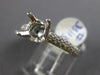 ESTATE .69CT DIAMOND 14KT WHITE GOLD CLASSIC 4 PRONG SEMI MOUNT ENGAGEMENT RING