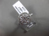 ESTATE LARGE 1.20CT MULTI SHAPE DIAMOND 18KT WHITE GOLD 3D HALO RING #22490