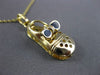 ANTIQUE 14KT YELLOW GOLD HANDCRAFTED FILIGREE ITALIAN BABY SHOE PENDANT #23498