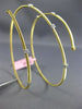 ESTATE LARGE .52CT DIAMOND 14K TWO TONE GOLD 3 ROW SNAKE ETOILE BANGLE BRACELET
