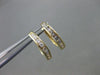 ESTATE .25CT DIAMOND 14KT YELLOW GOLD CHANNEL HUGGIE EARRINGS BEAUTIFUL!! #9978