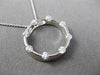 ESTATE .33CT DIAMOND 14KT WHITE GOLD ETOILE CIRCLE OF LIFE FLOATING PENDANT