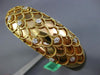 ESTATE LARGE .60CT DIAMOND 18KT YELLOW GOLD 3D SHELL ETOILE FUN BANGLE BRACELET