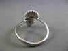 ESTATE WIDE .38CT DIAMOND & AAA SAPPHIRE 14KT WHITE GOLD MULTI SHAPE PAVE RING