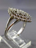 ESTATE LARGE .86CT DIAMOND 18K 2 TONE GOLD 3D FILIGREE MILGRAIN ANNIVERSARY RING