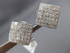 ESTATE LARGE 2.16CT DIAMOND 14KT WHITE GOLD 3D INVISIBLE CLIP ON EARRING #15771