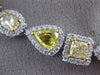 ESTATE LARGE GIA 50.16CT WHITE & FANCY DIAMOND 18K 2 TONE GOLD ETERNITY NECKLACE