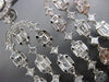 ESTATE LONG 5.31CT DIAMOND 18KT WHITE GOLD 3D CHANDELIER HANGING EARRINGS