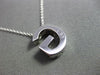 ESTATE LARGE .30CT DIAMOND 14KT WHITE GOLD 3D  "G" FLOATING PENDANT #20025